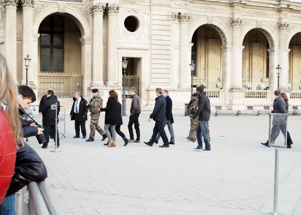 Military at the Louvre