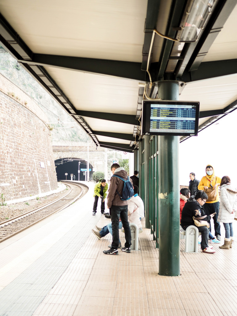 Train Platform in Cinque Terre