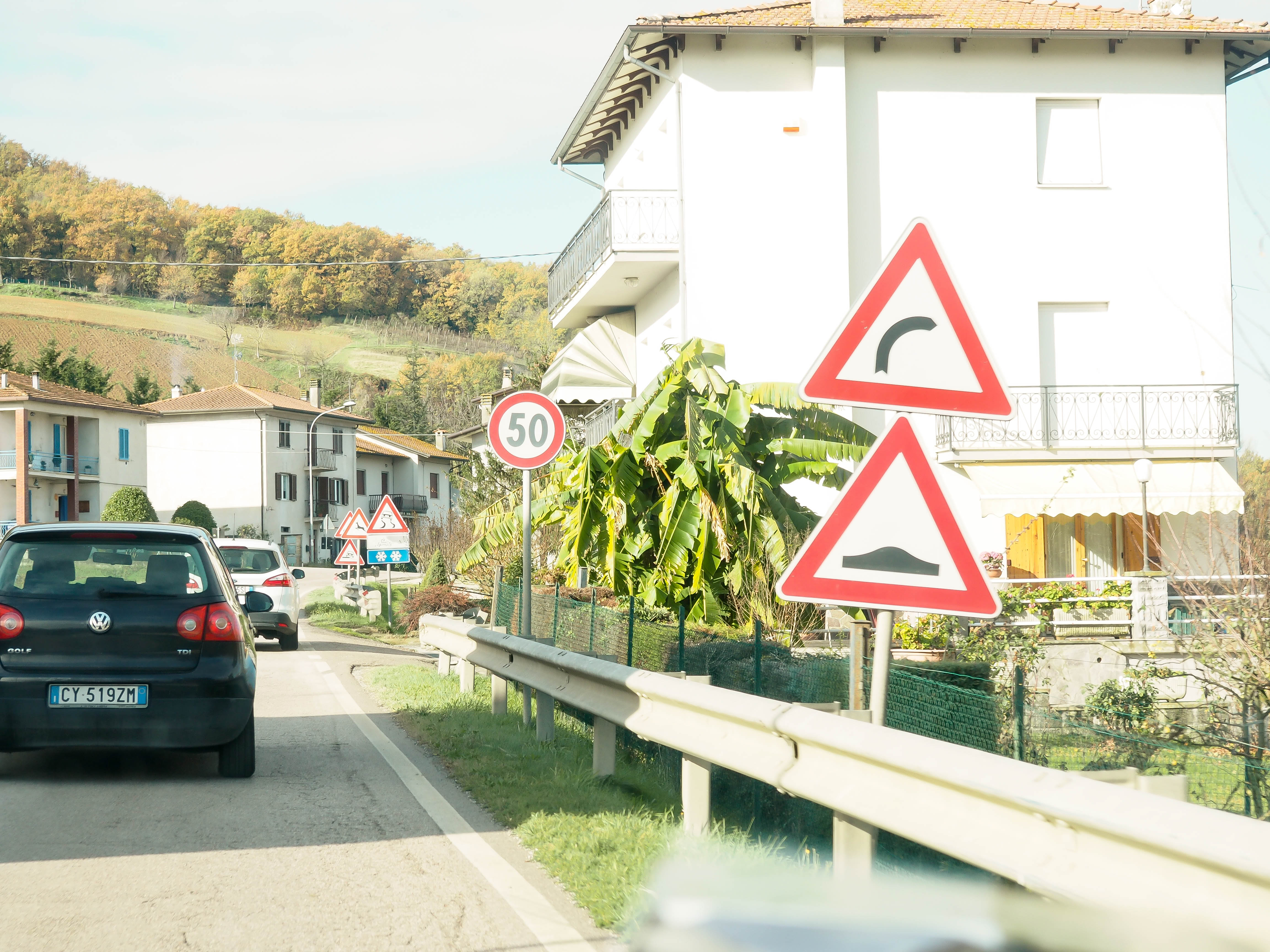 Italy Driving Signs - Appetites Abroad