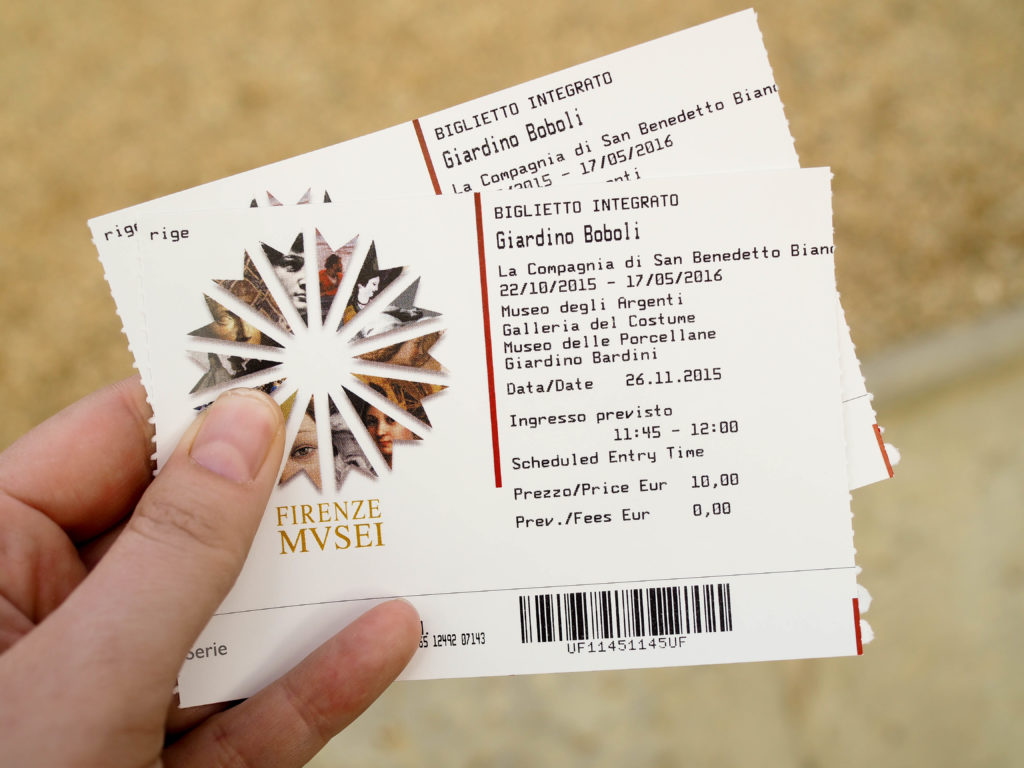 Boboli Gardens Ticket