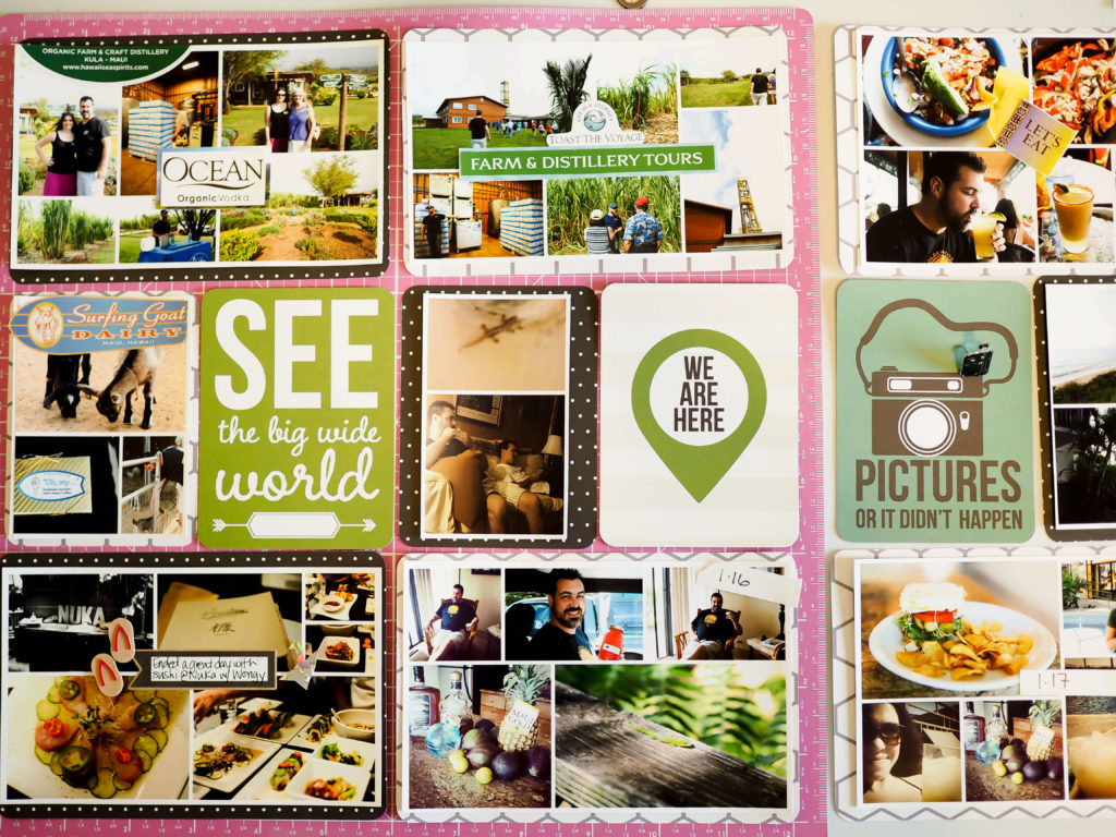 project life scrapbook layout