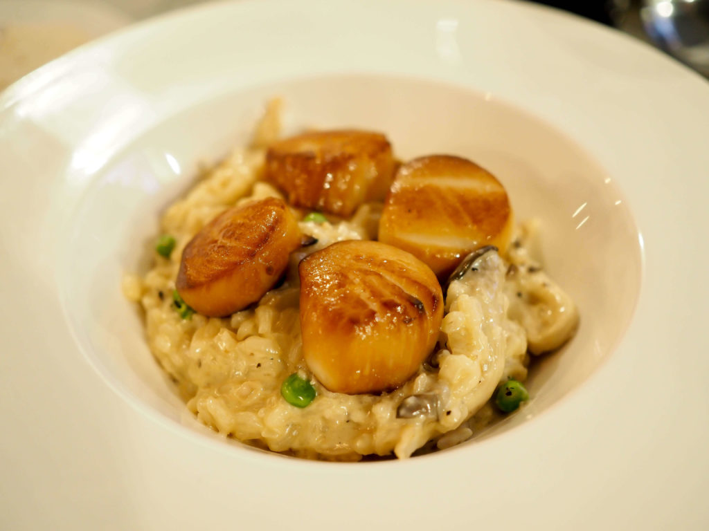 smoked scallop risotto