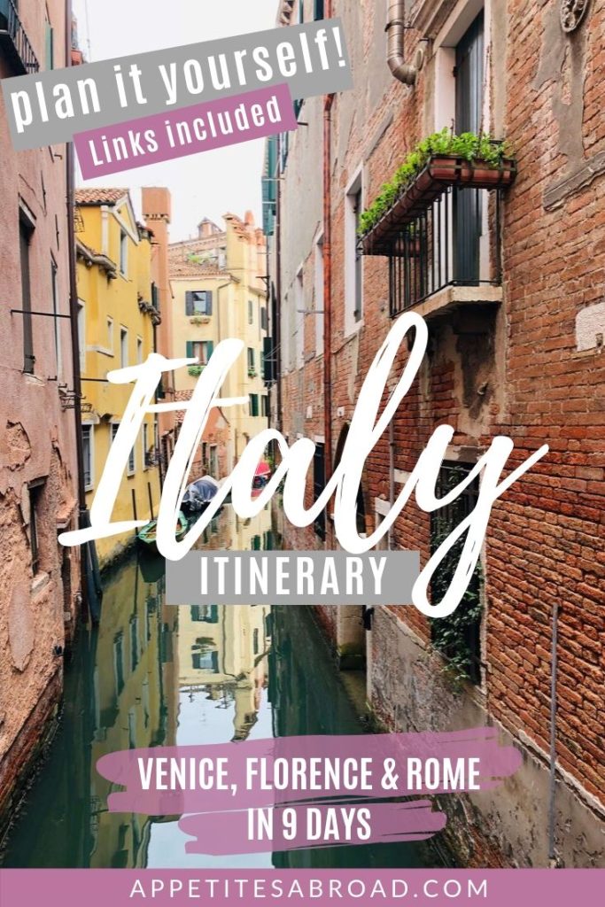 9 day italy tour package