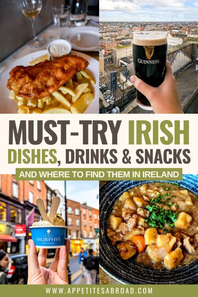 Pinterst pin of Must try Irish dishes