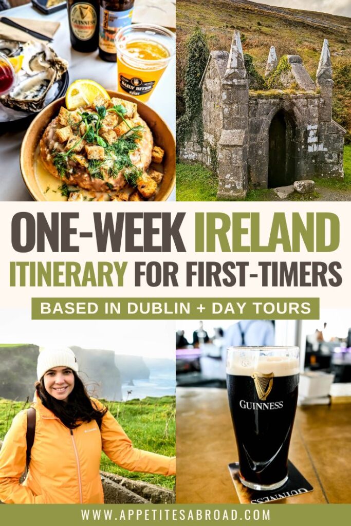 one week trip to ireland cost