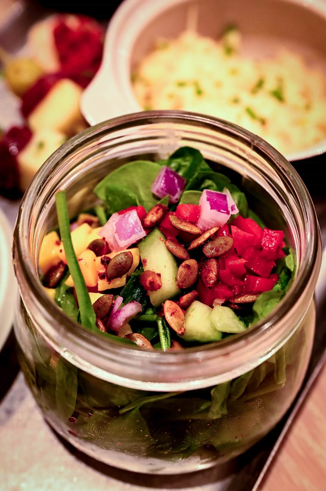 Capital One DFW Spinach Salad Appetites Abroad